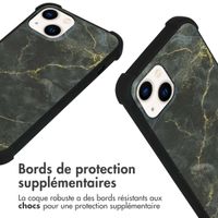 imoshion Coque Design avec cordon iPhone 14 - Black Marble