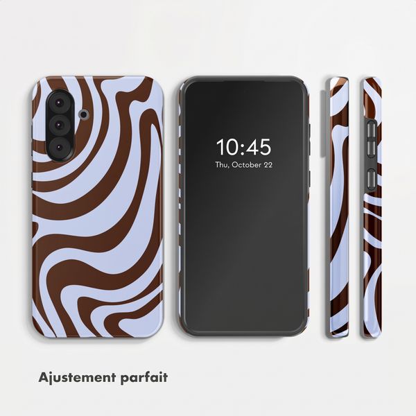 Selencia Coque arrière Vivid Samsung Galaxy A36 / A56 - Dream Swirl Chocolate