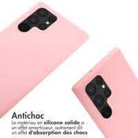 imoshion Coque en silicone avec cordon Samsung Galaxy S22 Ultra - Rose