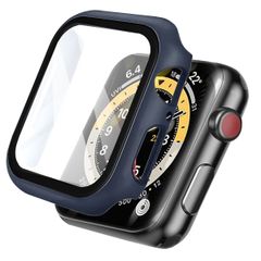 imoshion Coque rigide à couverture complète Apple Watch 7 / 8 / 9 - 45 mm - Bleu foncé