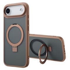Accezz Coque Ring Stand avec MagSafe Apple iPhone Air - Marron