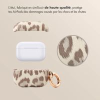 Selencia Coque Sabi Apple AirPods Pro / Pro 2 - imprimé léopard - Soft Ivory