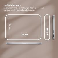 Selencia Pochette ordinateur Puffy 15-16 pouces - Mocha Brown