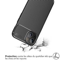 imoshion Coque silicone Carbon iPhone 13 Mini - Noir