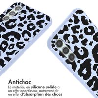 imoshion Coque design en silicone avec cordon Samsung Galaxy A34 (5G) - Animal Lila