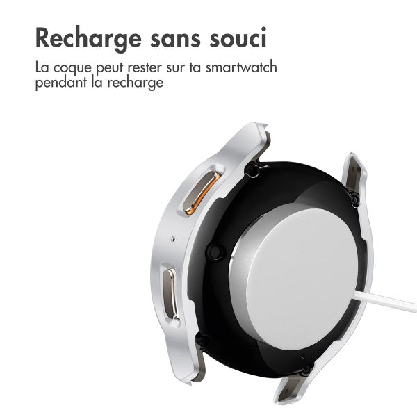 imoshion Coque rigide à couverture complète Samsung Galaxy Watch 7 - 44 mm - Argent
