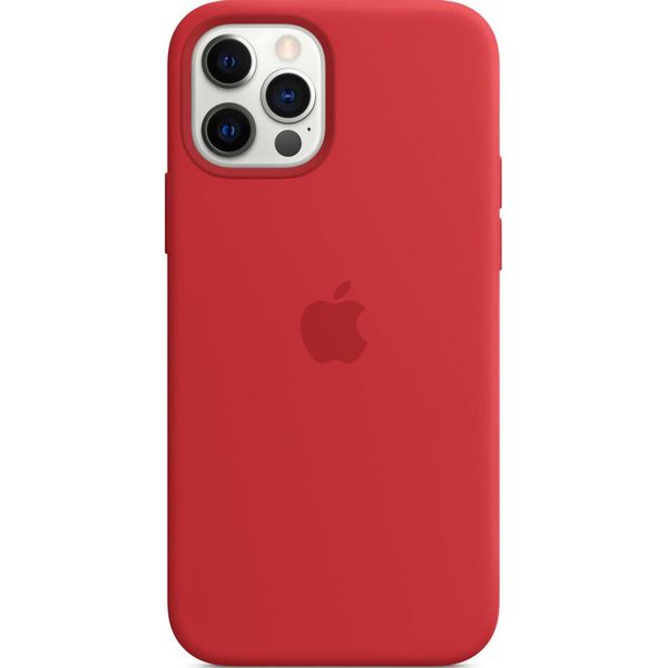 Apple Coque en silicone MagSafe iPhone 12 (Pro) - Red