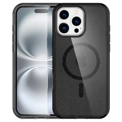 imoshion Coque Pailletée avec MagSafe Apple iPhone 16 Pro - Glitter Noir