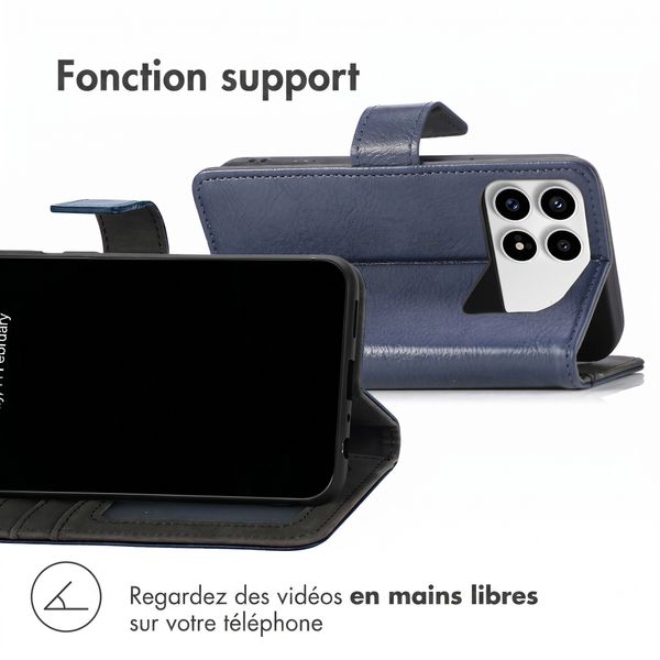 imoshion Étui de télephone portefeuille de luxe Xiaomi Poco F8 Pro - Bleu foncé