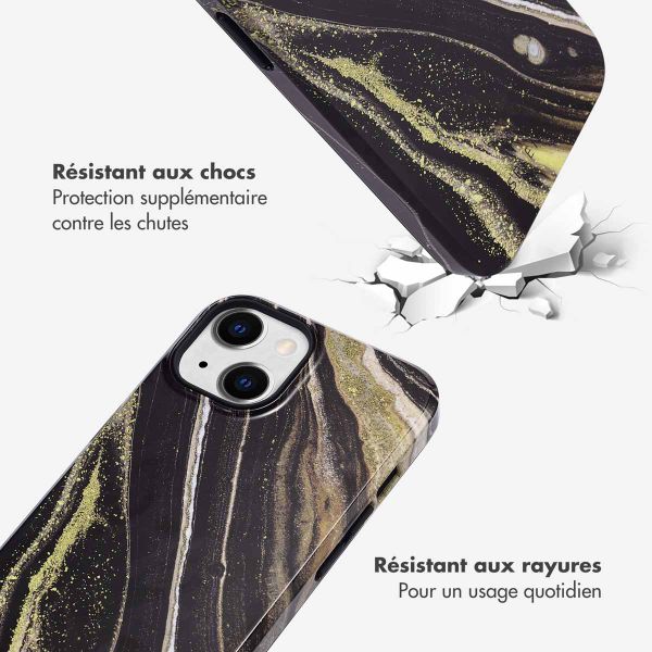 Selencia Coque arrière Vivid Tough iPhone 14 - Chic Marble