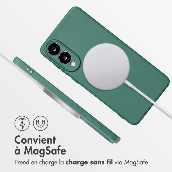 imoshion Coque Couleur avec MagSafe Samsung Galaxy S25 Edge - Vert foncé
