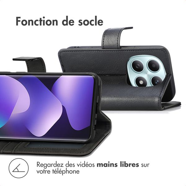 imoshion Étui de télephone portefeuille Xiaomi Redmi Note 15 (5G) - Noir