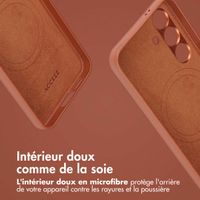 Accezz Étui de téléphone portefeuille en cuir 2-en-1 avec MagSafe Samsung Galaxy S24 - Sienna Brown