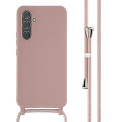 imoshion Coque en silicone avec cordon Samsung Galaxy A54 (5G) - Sand Pink