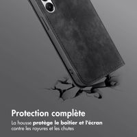 imoshion Étui de téléphone portefeuille Slim Samsung Galaxy A55 - Noir