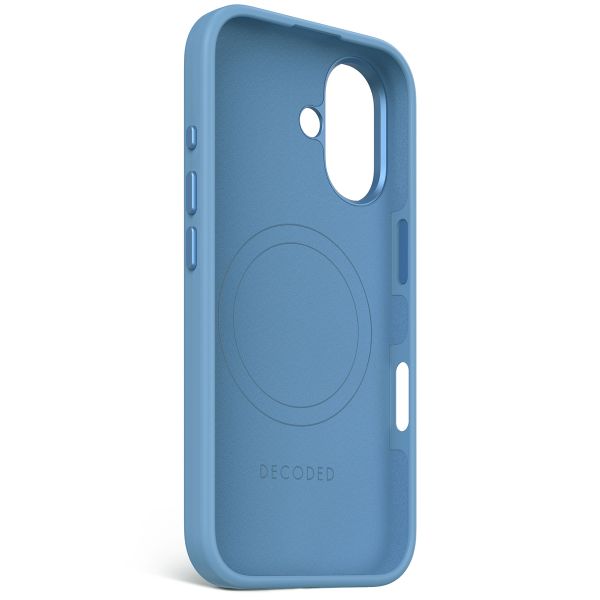 Decoded Coque en silicone MagSafe iPhone 16 - Air Blue