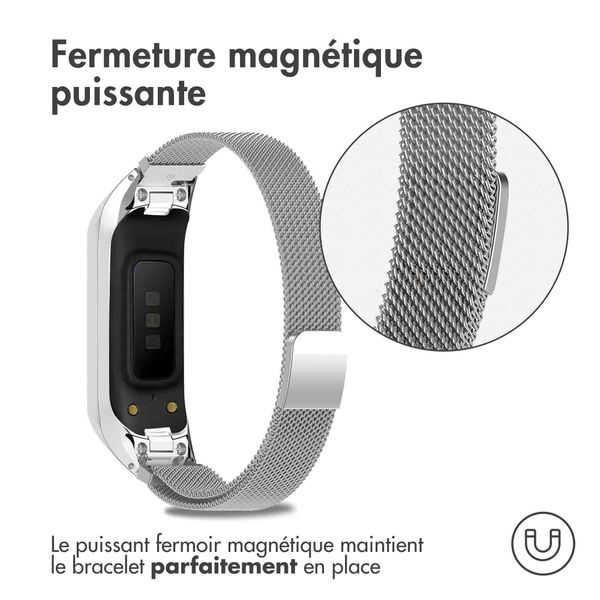 imoshion Bracelet magnétique milanais Samsung Galaxy Fit 2 - Argent