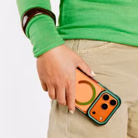 Selencia Coque arrière MagSafe Gradient Apple iPhone 16 - Vert / Brun