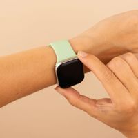 imoshion Bracelet en silicone⁺ Apple Watch Series 1 t/m 9 / SE (38/40/41 mm) | Series 10 / 11 (42 mm) - Taille S/M - Pistachio