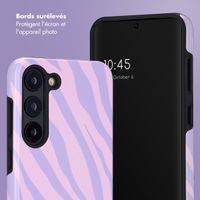 Selencia Coque arrière Vivid Samsung Galaxy S23 - Zebra Light Pink Lilac