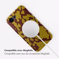 Selencia Coque arrière Vivid avec MagSafe Apple iPhone 16e - Moo'd Olive Dust