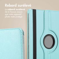 imoshion Coque tablette rotatif à 360° Samsung Galaxy Tab S9 11.0 pouces / Tab S9 FE 10.9 pouces - Bleu clair