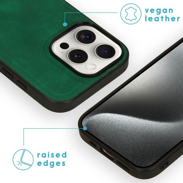 imoshion Etui de télephone luxe 2-en-1 amovible Apple iPhone 16 Pro - Vert foncé