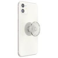 PopSockets PopGrip - Amovible - Translucent Clear Glitter Silver