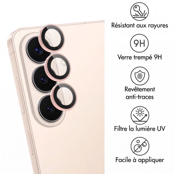 imoshion Lot de 2 protections d'objectif de caméra Samsung Galaxy S26 / S26 Plus - Pink Gold