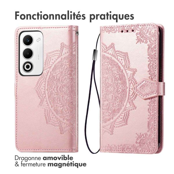 imoshion Etui de télephone Mandala Oppo A5 5G (2025) - Rose Doré