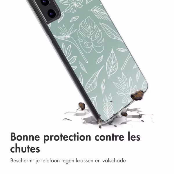 imoshion Coque Design Samsung Galaxy S22 - Leaves Line-Art