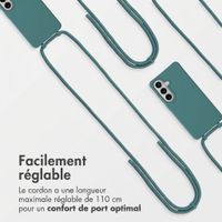 imoshion Coque arrière Color avec cordon amovible et MagSafe Samsung Galaxy S26 - Dark Green