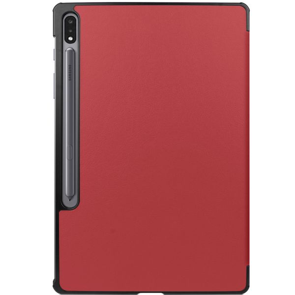 imoshion Coque tablette Trifold Samsung Galaxy Tab S8 Plus / S7 Plus / S7 FE 5G - Rouge