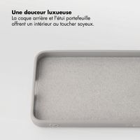Selencia Étui portefeuille amovible Olyn avec MagSafe Samsung Galaxy A37 (5G) - Gris