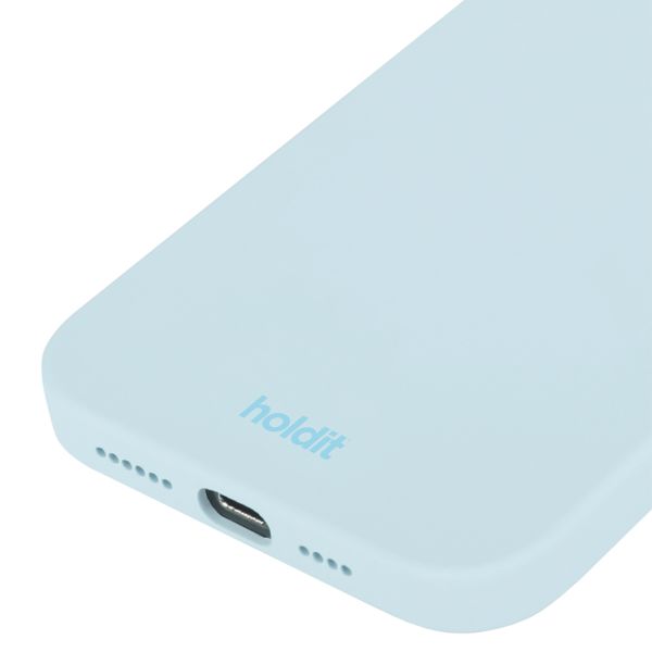 Holdit Coque Silicone iPhone 15 - Mineral Blue