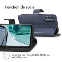 imoshion Étui de télephone portefeuille Motorola Moto G62 - Bleu foncé