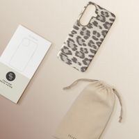 Selencia Coque Sabi imprimé panthère avec MagSafe Samsung Galaxy S26 - Soft Ivory