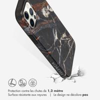 Selencia Aurora Coque Fashion iPhone 12 (Pro) - ﻿Coque durable - 100 % recyclée - Marbre Noir