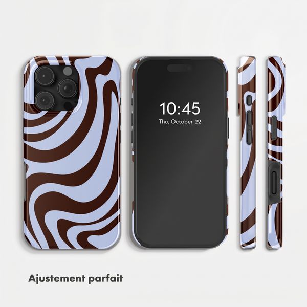 Selencia Coque arrière Vivid Apple iPhone 16 Pro Max - Dream Swirl Chocolate