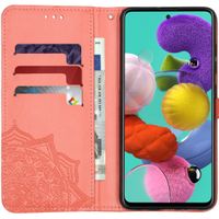 Etui de téléphone portefeuille Mandala Samsung Galaxy A51