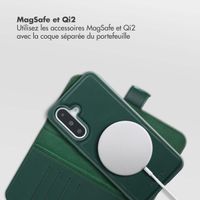 Selencia Étui portefeuille amovible Olyn avec MagSafe Samsung Galaxy A36 - Vert