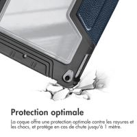 Accezz Coque tablette Rugged Trifold Apple iPad 11 (2025) 11 pouces A16 / iPad 10 (2022) 10.9 pouces - Bleu foncé