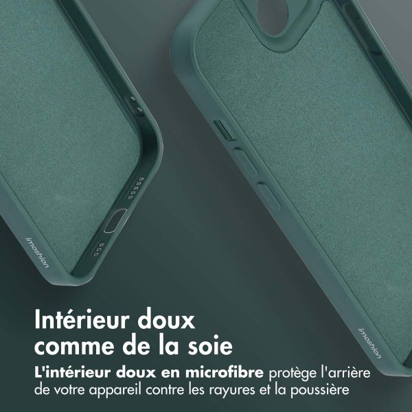 imoshion Coque Couleur avec MagSafe iPhone 13 - Vert foncé