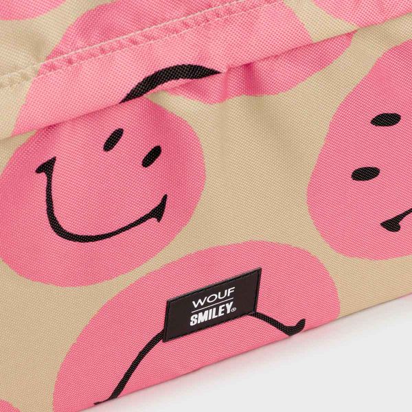 Wouf Smiley Pochette ordinateur 15-16 pouces - Rose