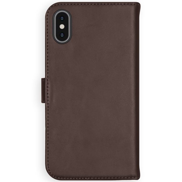 Selencia Étui portefeuille en cuir véritable Apple iPhone X / Xs - Marron
