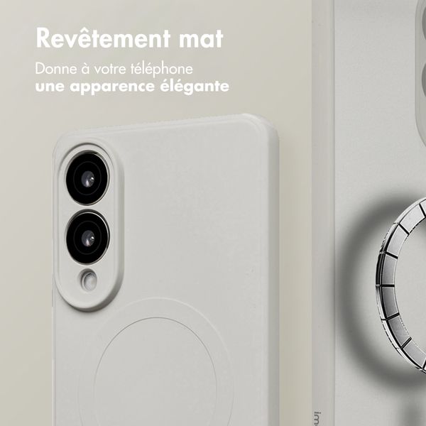 imoshion Coque Couleur avec MagSafe Samsung Galaxy S25 Edge - Beige