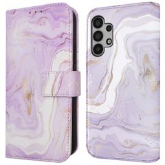 imoshion Étui de télephone portefeuille Design Samsung Galaxy A32 (5G) - Purple Marble