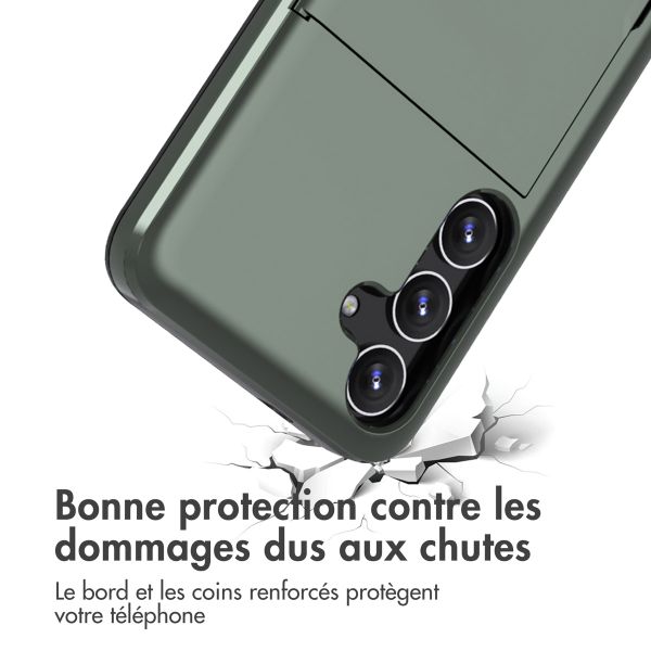 imoshion Coque arrière avec porte-cartes Samsung Galaxy S24 Plus - Vert foncé