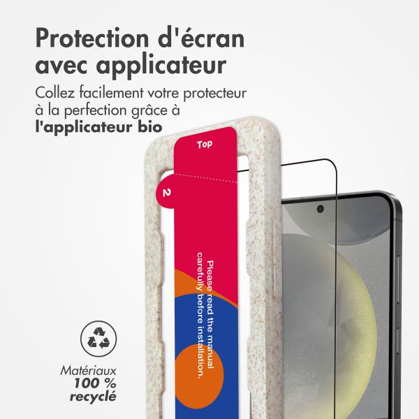 Accezz Protection d'écran en verre trempé avec applicateur Samsung Galaxy S25