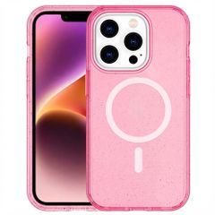 imoshion Coque Pailletée avec MagSafe Apple iPhone 14 Pro Max - Paillettes Rose